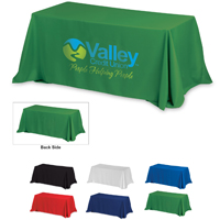 4-Sided Throw Style Table Covers & Table Throws (Spot Color) / Fit 6 Foot Table